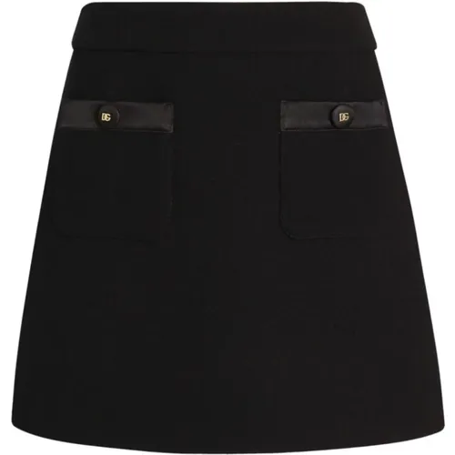 Short Skirts, female, , Size: XS A-line Mini Skirt - Dolce & Gabbana - Modalova