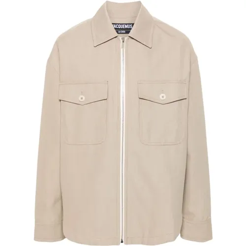 Canvas Box-Pleat Jacket , male, Sizes: M - Jacquemus - Modalova