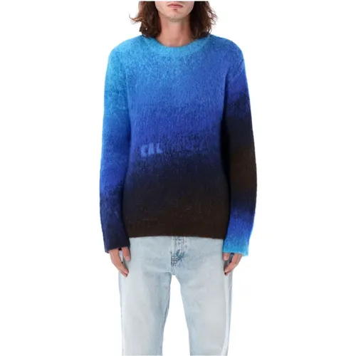 Blauer Gradient Strickpullover Aw24 , Herren, Größe: M - ERL - Modalova