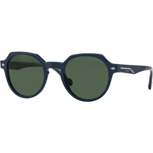 Stylish Sunglasses in Dark /Green , male, Sizes: 48 MM - Vogue - Modalova