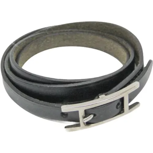 Pre-owned Jewellery, female, , Size: ONE SIZE Pre-owned Leather bracelets - Hermès Vintage - Modalova