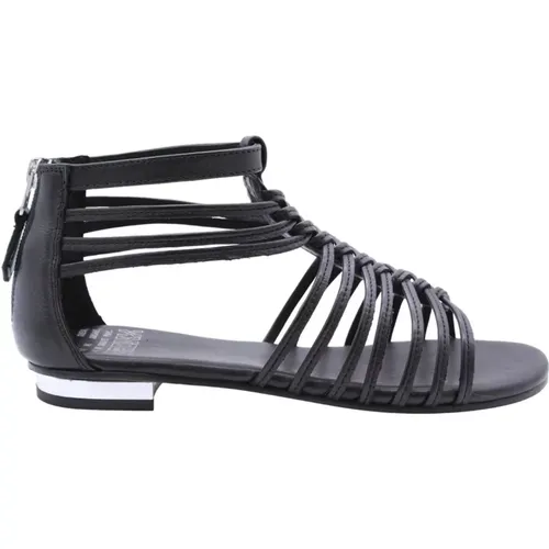 Happy Flat Sandals , female, Sizes: 3 UK - Bronx - Modalova