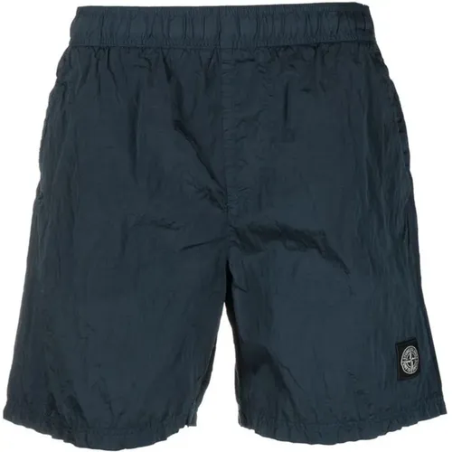 Dark Nylon Swim Shorts , male, Sizes: XL - Stone Island - Modalova