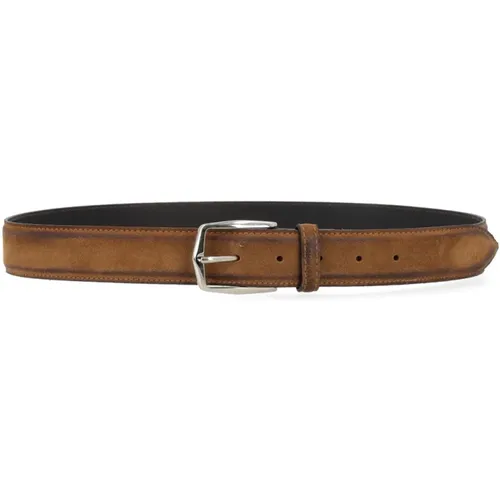 Belts, male, , Size: 100 CM Leather Belt - Dondup - Modalova