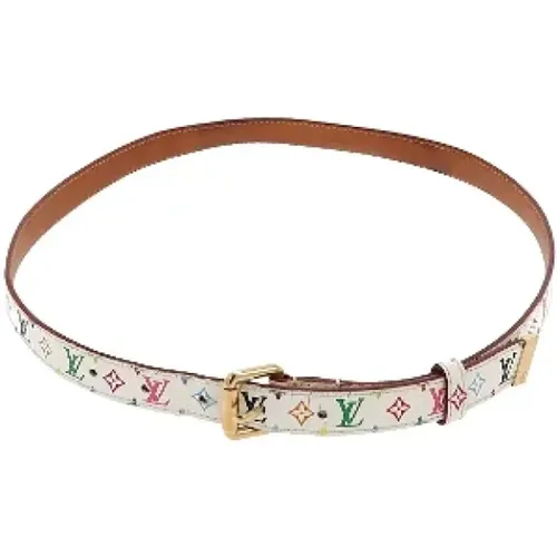 Pre-owned Canvas belts , female, Sizes: ONE SIZE - Louis Vuitton Vintage - Modalova