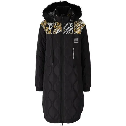 Quilted Nylon Parka - Stay Warm and Stylish , female, Sizes: S, 2XS - Versace Jeans Couture - Modalova