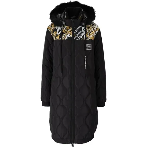 Quilted Nylon Parka - Stay Warm and Stylish , female, Sizes: S - Versace Jeans Couture - Modalova