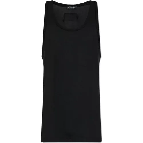 Sleeveless Tops, male, , Size: M Sleeveless underwear T-shirt - Dsquared2 - Modalova