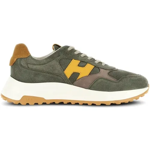 Hyperlight Wildleder Sneakers in Khaki , Herren, Größe: 39 EU - Hogan - Modalova