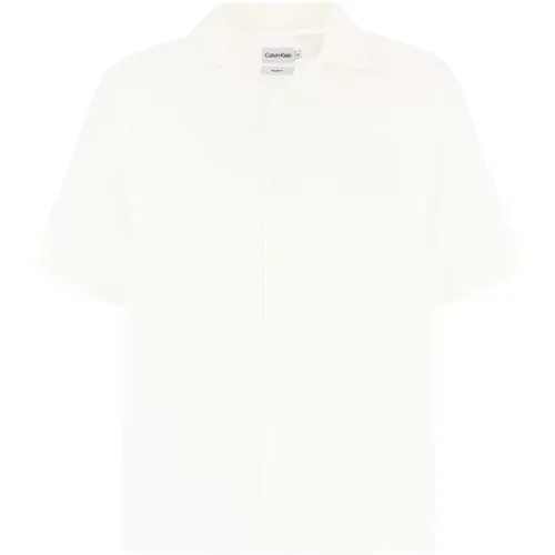 Short Sleeve Shirts , Herren, Größe: M - Calvin Klein - Modalova