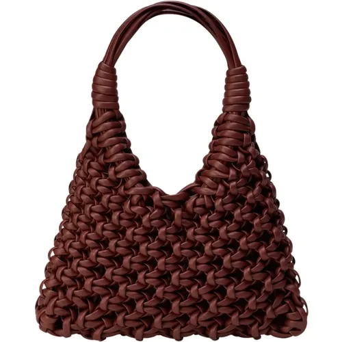 Handbags, female, , Size: ONE SIZE Handwoven Leather Bag - Hibourama - Modalova