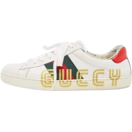 Pre-owned Sneakers, male, , Size: 7 US Pre-owned Leather sneakers - Gucci Vintage - Modalova