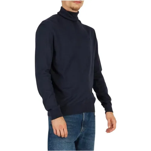 Turtlenecks, male, , Size: XL Essential Wool Blend Mens Sweater - LA MARTINA - Modalova