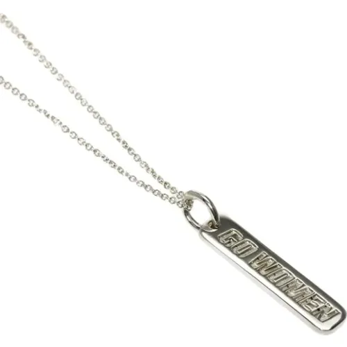 Pre-owned Jewellery, female, , Size: ONE SIZE Pre-owned Silver necklaces - Tiffany & Co. Pre-owned - Modalova