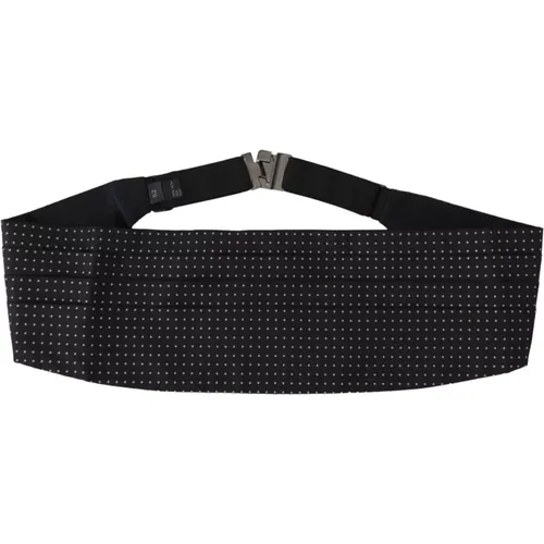 Belts, male, , Size: XL Polka Dot Wide Waist Men Belt Cummerband - Dolce & Gabbana - Modalova