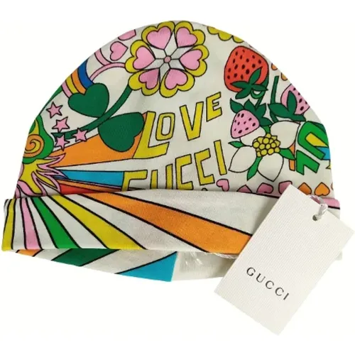 Pre-owned Accessories, unisex, , Size: ONE SIZE Pre-owned Canvas hats - Gucci Vintage - Modalova