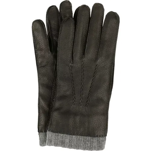 Ribbed Edge Deer Skin Gloves , male, Sizes: S - Paul Smith - Modalova