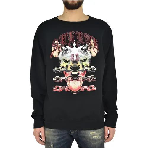 Sweatshirts, male, , Size: XL Multicolor Printed Training Shirt - Marcelo Burlon - Modalova