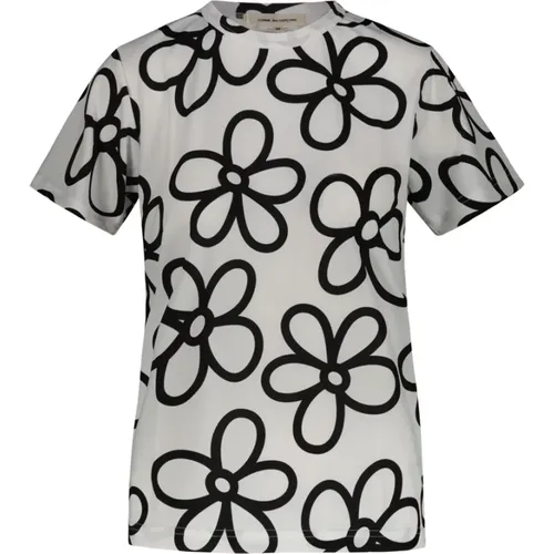 T-Shirt mit Blumenmuster - Comme des Garçons - Modalova