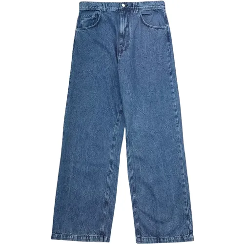 Blaue Baggy Denim Jeans , Herren, Größe: 2XL - GARMENT WORKSHOP - Modalova