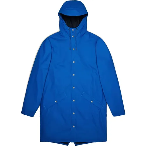 Lange Jacke Waves-XS, Wasserabweisender Regenmantel , unisex, Größe: XL - Rains - Modalova