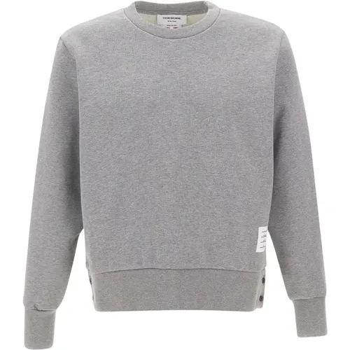 Grauer Baumwoll Herren Sweatshirt - Thom Browne - Modalova