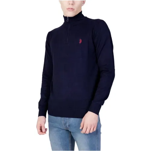 Turtlenecks, male, , Size: XL Cotton Polyamide Blend Sweater - U.s. Polo Assn. - Modalova