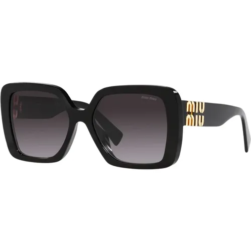 Grey Shaded Sunglasses , female, Sizes: 56 MM - Miu Miu - Modalova