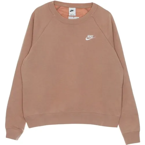 Essential Fleece Crewneck Sweatshirt , Damen, Größe: M - Nike - Modalova