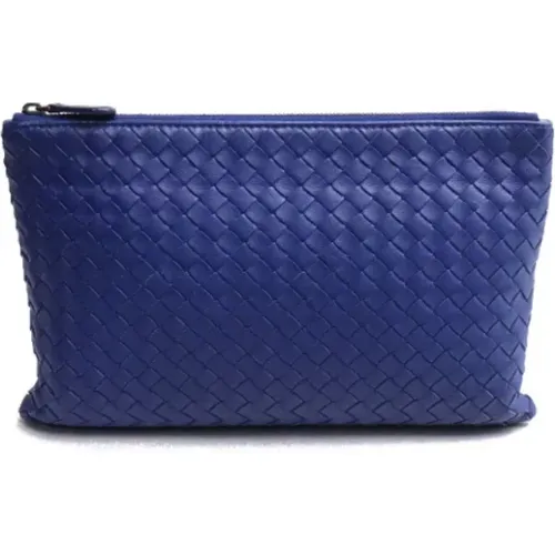 Pre-owned Clutches, male, , Size: ONE SIZE Pre-owned Leather clutches - Bottega Veneta Vintage - Modalova