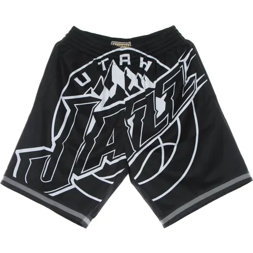 Sportswear, male, , Size: L NBA Big Face Basketball Shorts - Mitchell & Ness - Modalova