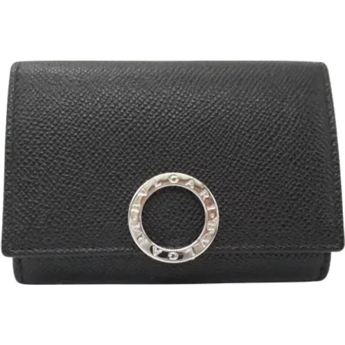 Pre-owned Wallets, male, , Size: ONE SIZE Pre-owned Leather wallets - Bvlgari Vintage - Modalova