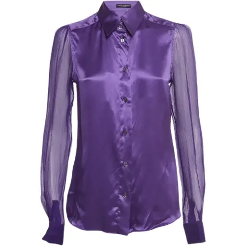 Pre-owned Silk tops , female, Sizes: M - Dolce & Gabbana Pre-owned - Modalova