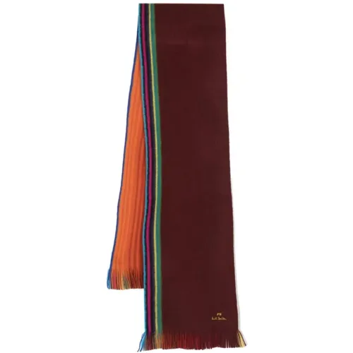 Winter Scarves, male, , Size: ONE SIZE Reversible Striped Men Scarf - PS By Paul Smith - Modalova