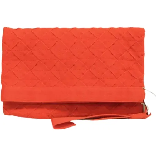 Pre-owned Clutches, female, , Size: ONE SIZE Pre-owned Leather clutches - Bottega Veneta Vintage - Modalova