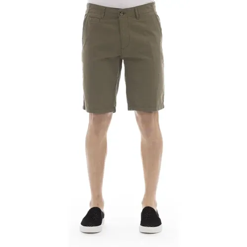 Einfarbige Bermuda-Shorts Trend,Bermuda Shorts mit Vorderknopf und Reißverschluss - Baldinini - Modalova