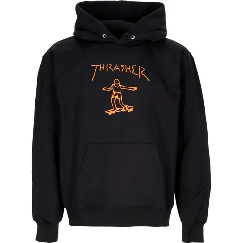 Hoodies, male, , Size: S /Orange Hoodie Mens Sweatshirt - Thrasher - Modalova