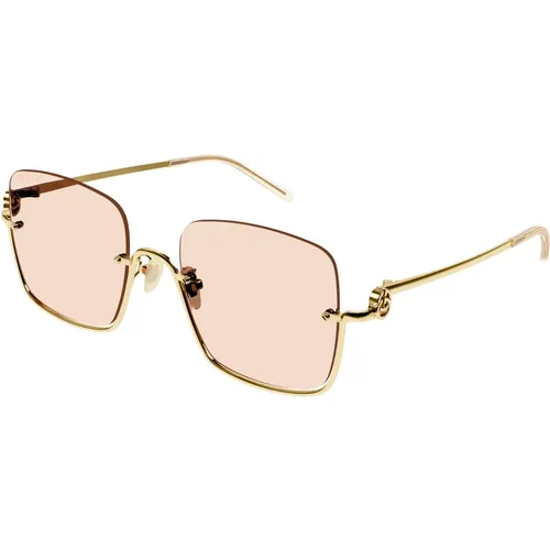 Gold/Light Pink Sunglasses,Stylische Sonnenbrille GG1279S,Gold Grey Sunglasses,Sunglasses GG1279S,Gold/ Sunglasses - Gucci - Modalova