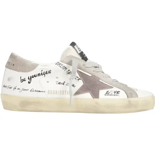 Stylish Nappa Suede Star Heel Sneakers , female, Sizes: 3 UK, 2 UK - Golden Goose - Modalova