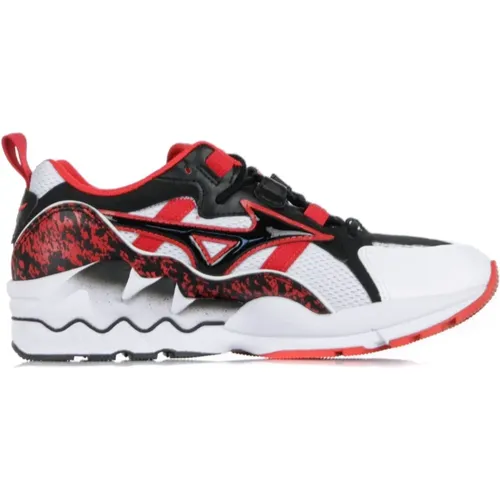 Sneakers, male, , Size: 6 US Low Men's Shoe in White/Black/Red - Mizuno - Modalova