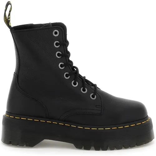 Genarbte Pisa-Leder-Kampfstiefel , Damen, Größe: 36 EU - Dr. Martens - Modalova