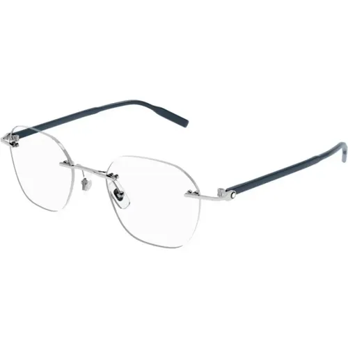Stylish Silver Glasses , unisex, Sizes: 50 MM - Montblanc - Modalova