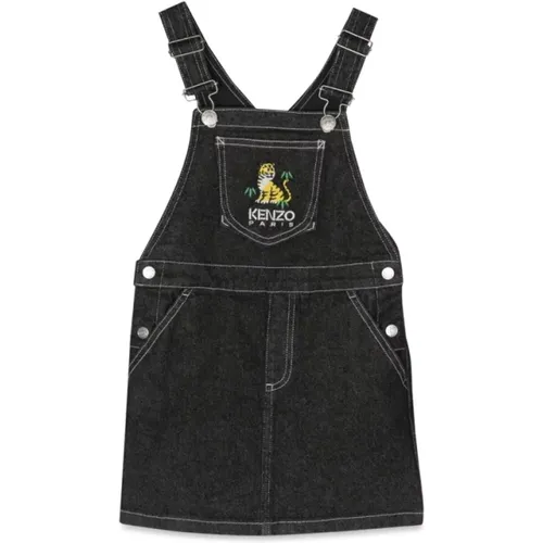 Baumwoll Dungaree Kleid für Mädchen - Kenzo - Modalova