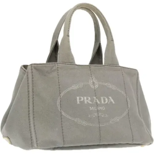 Pre-owned Tote Bags, female, , Size: ONE SIZE Pre-owned Canvas prada-bags - Prada Vintage - Modalova