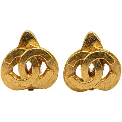 Pre-owned Metal earrings , female, Sizes: ONE SIZE - Chanel Vintage - Modalova