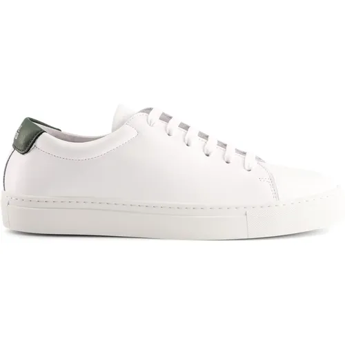 Handgefertigte Ethik Sneakers Weiß Grün , Herren, Größe: 44 EU - National Standard - Modalova