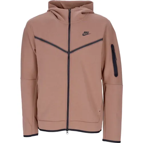 Zip-throughs, male, , Size: L Tech Fleece Hooded Sweatshirt Full-Zip - Nike - Modalova