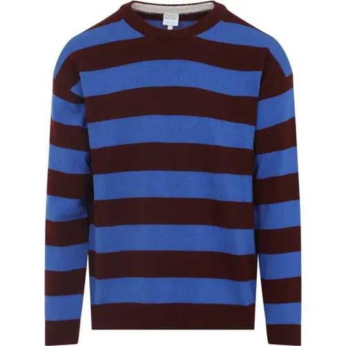 Round-neck Knitwear, male, , Size: M Crew Neck Pullover - Paul Smith - Modalova