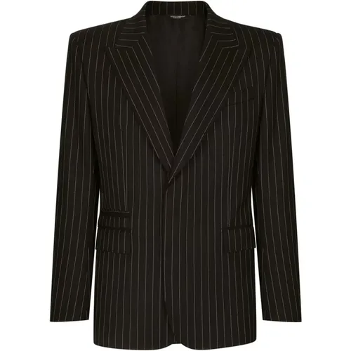 Stilvolle Schwarze Jacke für Männer - Dolce & Gabbana - Modalova