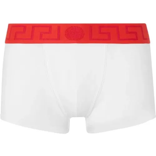 Grecca Waistband Boxers , male, Sizes: S - Versace - Modalova